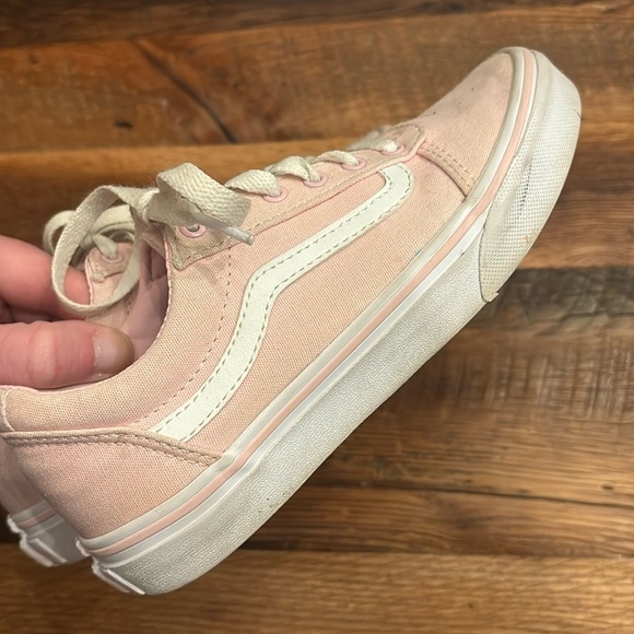 Vans® Ward Girls' Shoes Pink Canvas Size 3 - Picture 9 of 12